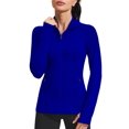 thumbnail image 1 of PINSPARK Workout Jackets for Women Athletic Running Gym Yoga Jacket Lightweight Full Zip Slim Fit Sports Tops Thumb Holes Pockets, 1 of 7
