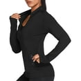 thumbnail image 1 of Pinspark Workout Jackets for Women Lightweight Flim Fit Jacket Full Zip Sports Tops Breathable Activewear, 1 of 8