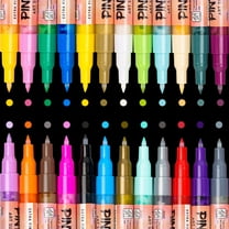 ARTISTRO Acrylic Paint Pens for Fabric, Glass, Wood, Extra Fine Tip, 12 Colored Paint Markers