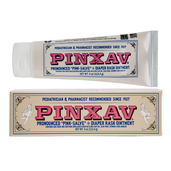 PINXAV Diaper Rash Ointment Tube 4 oz with Natural Anesthetics and Healing Ingredients
