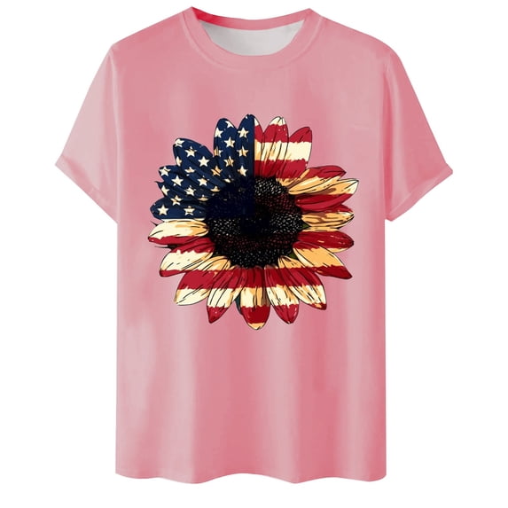 PIOMLL Graphic Tees for Men Relaxed Fit Short Sleeve Round Neck Summer Fashion Print Pink Going Out Fall Tops L