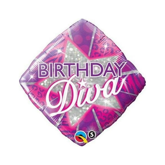PIONEER BALLOON COMPANY B'day Diva Foil Pack, 18", Multicolor