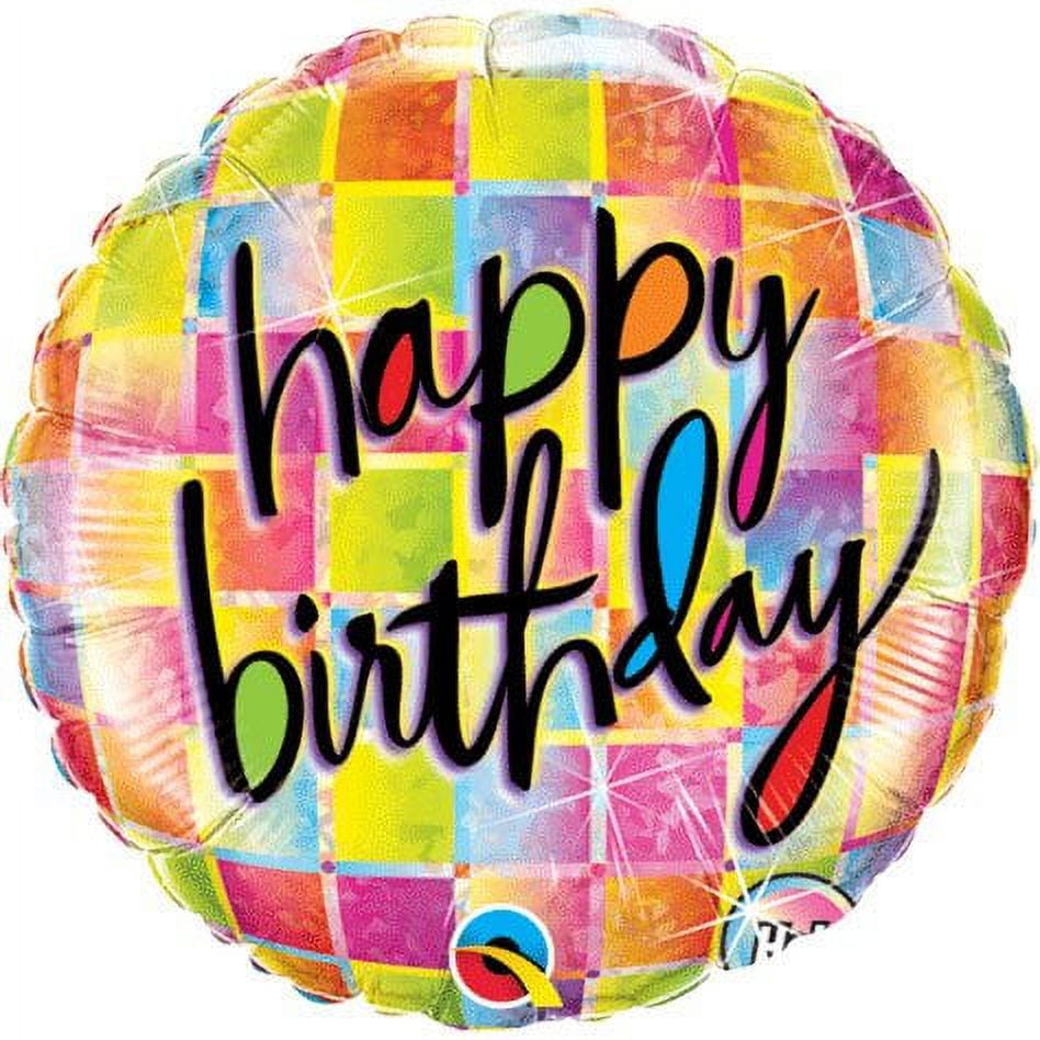 PIONEER BALLOON COMPANY B'day Kaleidoscope Foil Balloon, 18