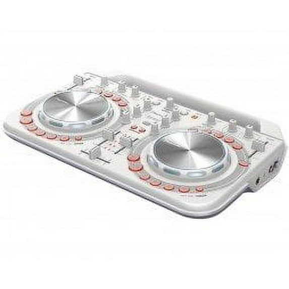 PIONEER CORP DDJ-WEGO2-W COMPACT DJ CONTROLLER WHITE PERP PLUG & PLAY MULTI-COLORED LEDS