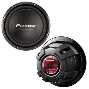PIONEER TS-A301S4 - Powerful 12-inch Subwoofer, 1600 Watts Peak Power, Single 4 Ohm Voice Coil for a Powerful Bass Pack of 2