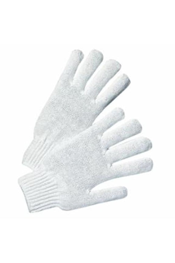 PIP Cotton/Polyester Gloves, Large, White, Pack Of 12 Pairs