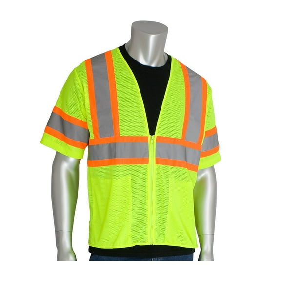 PIP 303-HSVPLY-3X ANSI Class 3 Value Two Tone Mesh Vest