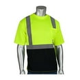 thumbnail image 1 of PIP 312-1250B Type R Class 2 Black Bottom Wicking Birdseye Mesh Safety Shirt - Yellow/Lime, 1 of 2