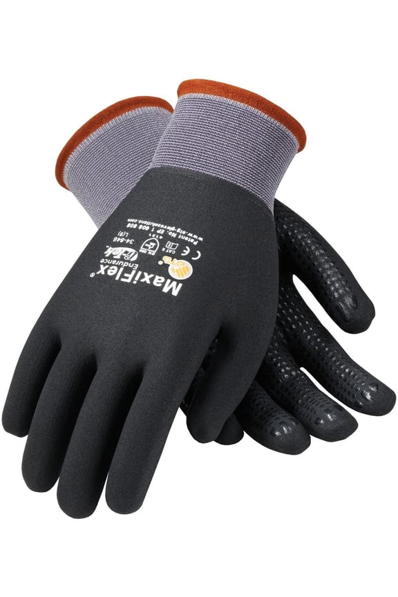 PIP 34-846 GTEK Maxiflex Ultimate Gloves w/Dots - Large DOZEN