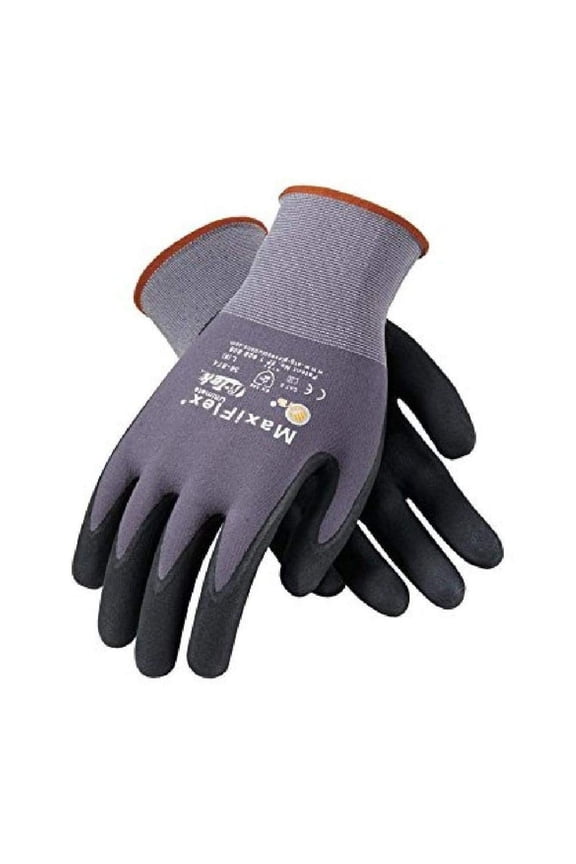 PIP 34-874/XL Maxi Flex Ultimate 34874 Foam Nitrile Palm Coated Gloves, Gray, XL, 1 Count (Pack of 24)