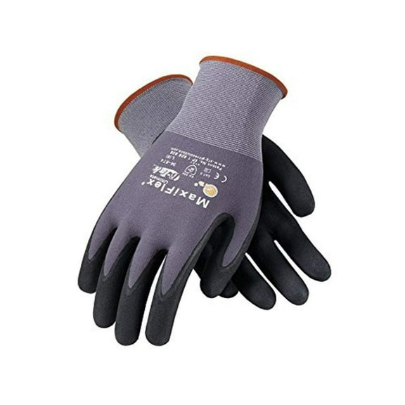 MaxiFlex Ultimate Foam Nitrile Palm Coated Work Gloves - Pack of 12, 2X-Large, Gray