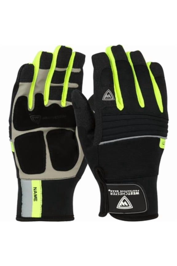 PIP 813-96652-M Extreme Cold Weather Fleece Lined Waterproof Gloves, Hi-Vis Yellow - Medium - Pack of 6