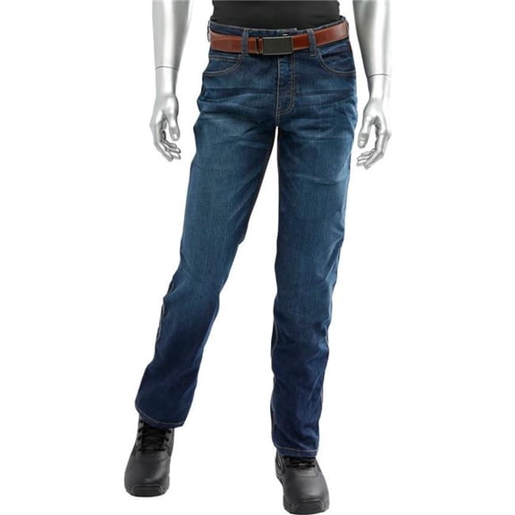 PIP B3186420 Mens AR & FR Dual Certified Stretch Jeans - 40 x 30 in. - Blue