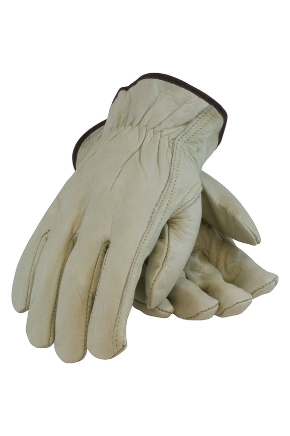 PIP Driver's Gloves Economy Grade Top Grain Cowhide Medium Tan 1/Pr 68-162/M