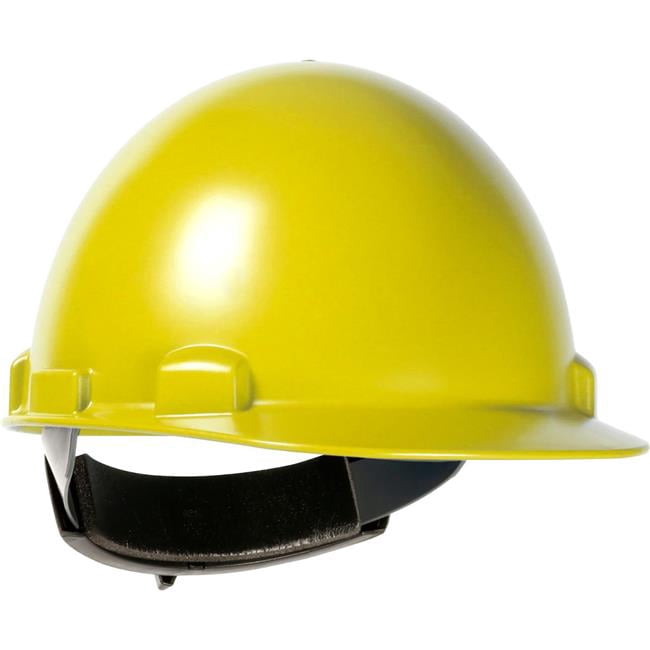 PIP Industries B3113467 Stromboli Cap Style Dome ABS & Polycarbonate Shell 4 Point Suspension Ratchet Adjustment Hard Hat, Yellow