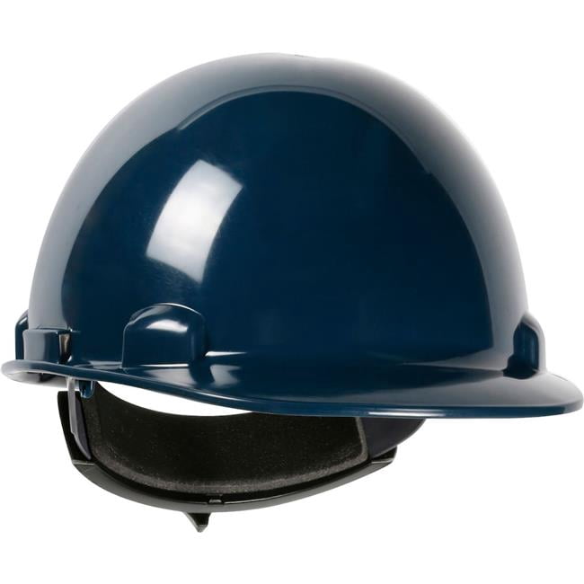 PIP Industries B3113521 Dynamic Dom Cap Style Dome HDPE Shell 4 Point Suspension Ratchet Adjustment Hard Hat, Navy