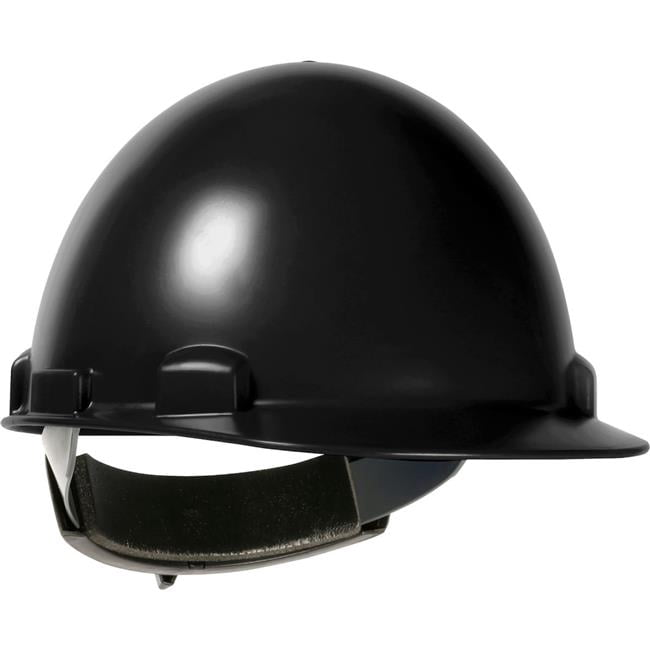 PIP Industries B3113583 Stromboli Cap Style Dome ABS & Polycarbonate Shell 4 Point Suspension Ratchet Adjustment Hard Hat, Black