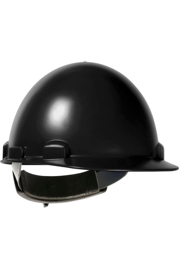 PIP Industries B3113583 Stromboli Cap Style Dome ABS & Polycarbonate Shell 4 Point Suspension Ratchet Adjustment Hard Hat, Black