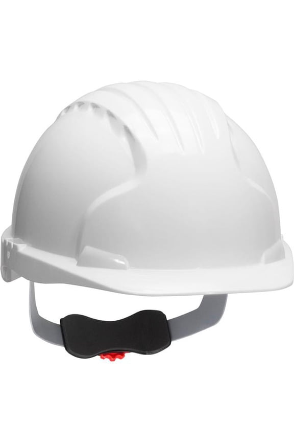 PIP Industries B3113621 Evolution Deluxe 6151 Cap Style HDPE Shell 6-Point Polyester Suspension Ratchet Adjustment Hard Hat, White