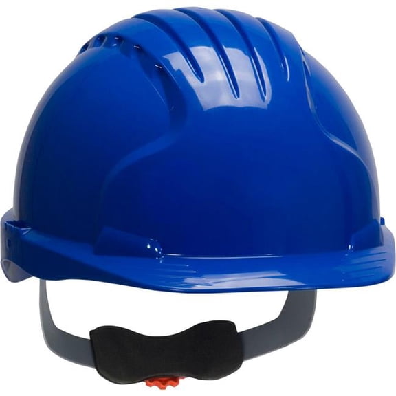 PIP Industries B3113657 Evolution Deluxe 6151 Cap Style HDPE Shell 6-Point Polyester Suspension Ratchet Adjustment Hard Hat, Blue