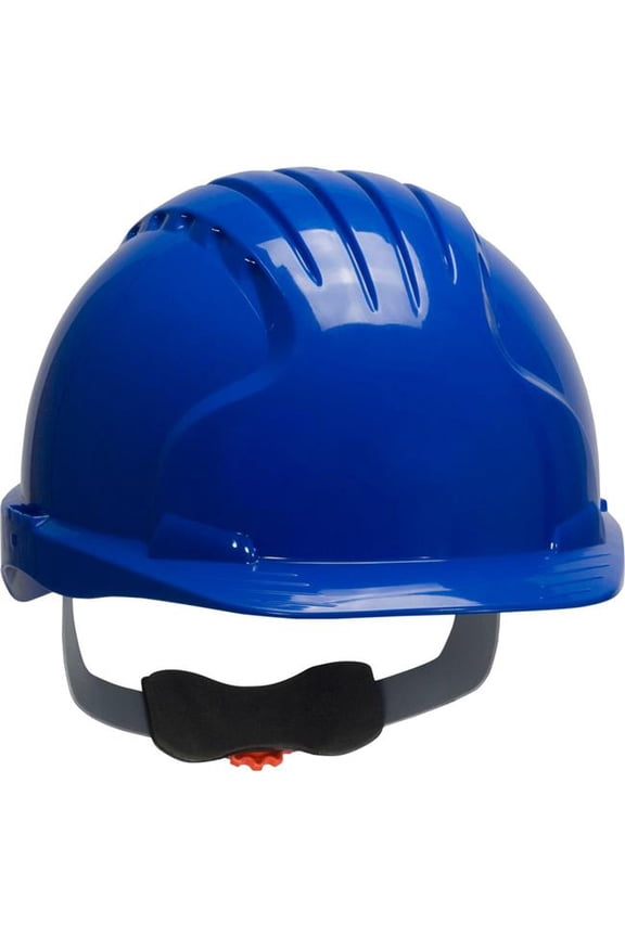 PIP Industries B3113657 Evolution Deluxe 6151 Cap Style HDPE Shell 6-Point Polyester Suspension Ratchet Adjustment Hard Hat, Blue
