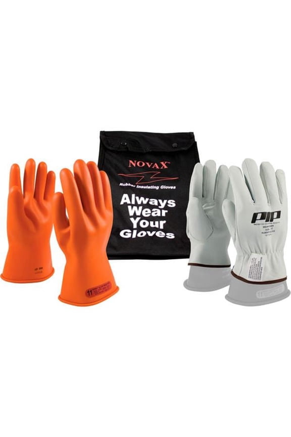 PIP Industries B677208 ESP Kit ESP Class 0 Goat Protector Gloves, Orange - Size 7 - Set of 2