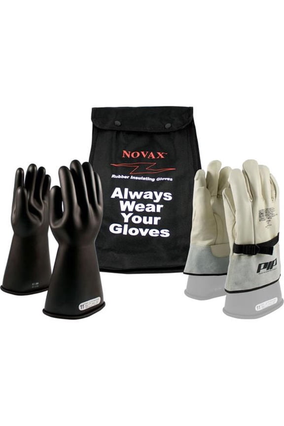 PIP Industries B677157 ESP Kit ESP Cow Class 1 Gloves, Black - Size 11 - Set of 2