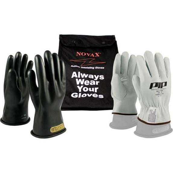 Protective Industrial Products Class 00 Electrical Gloves And Glove Bag Safety Kit Size 10