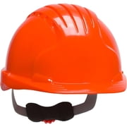 PIP Industries B3113394 Evolution Deluxe 6151 Cap Style HDPE Shell 6-Point Suspension Ratchet Adjustment Hard Hat, Neon Orange