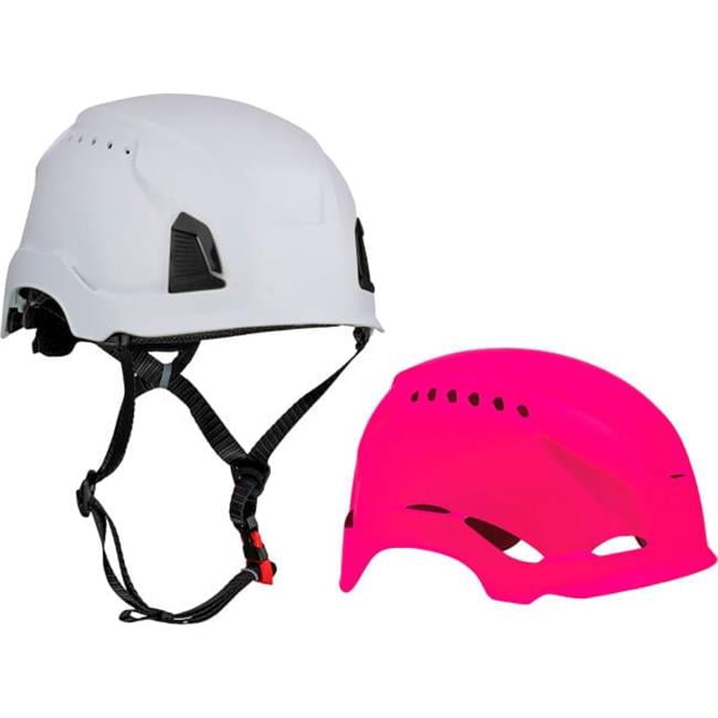 PIP Industries B3186982 Traverse Vented Shell Cover Polycarbonate Head & Face Protection, Pink - One Size