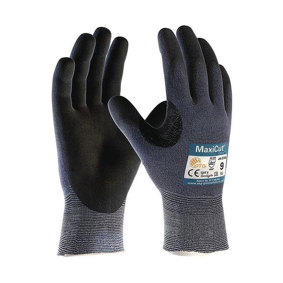 Pip Gloves,Cut Resistant,Blue,M,PR 44-3745/M