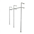 thumbnail image 1 of PIPE DECOR 76 3/8" Black Steel Wall- and Floor-Mounted Modular Pipe Clothing Rack Kit, DIY Industrial Open Wardrobe for Home or Retail Spaces, 1 of 9