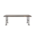 thumbnail image 1 of PIPE DECOR  Live Edge Wood Bench with Authentic Industrial Pipe Legs Boulder Black, 1 of 11