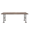 thumbnail image 1 of PIPE DECOR  Live Edge Wood Bench with Authentic Industrial Pipe Legs Trail Brown, 1 of 11