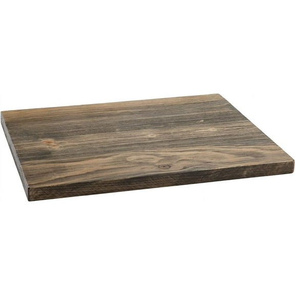 PIPE DECOR Restore Solid Wood End Table Top 22 in. x 18 in. x 1.25 in. Reclaimed Ponderosa Pine in Boulder Black