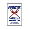 thumbnail image 1 of PIPEFITTER Parking Aluminum Sign plumber steamfitter union | Indoor/Outdoor | 24" Tall, 1 of 4
