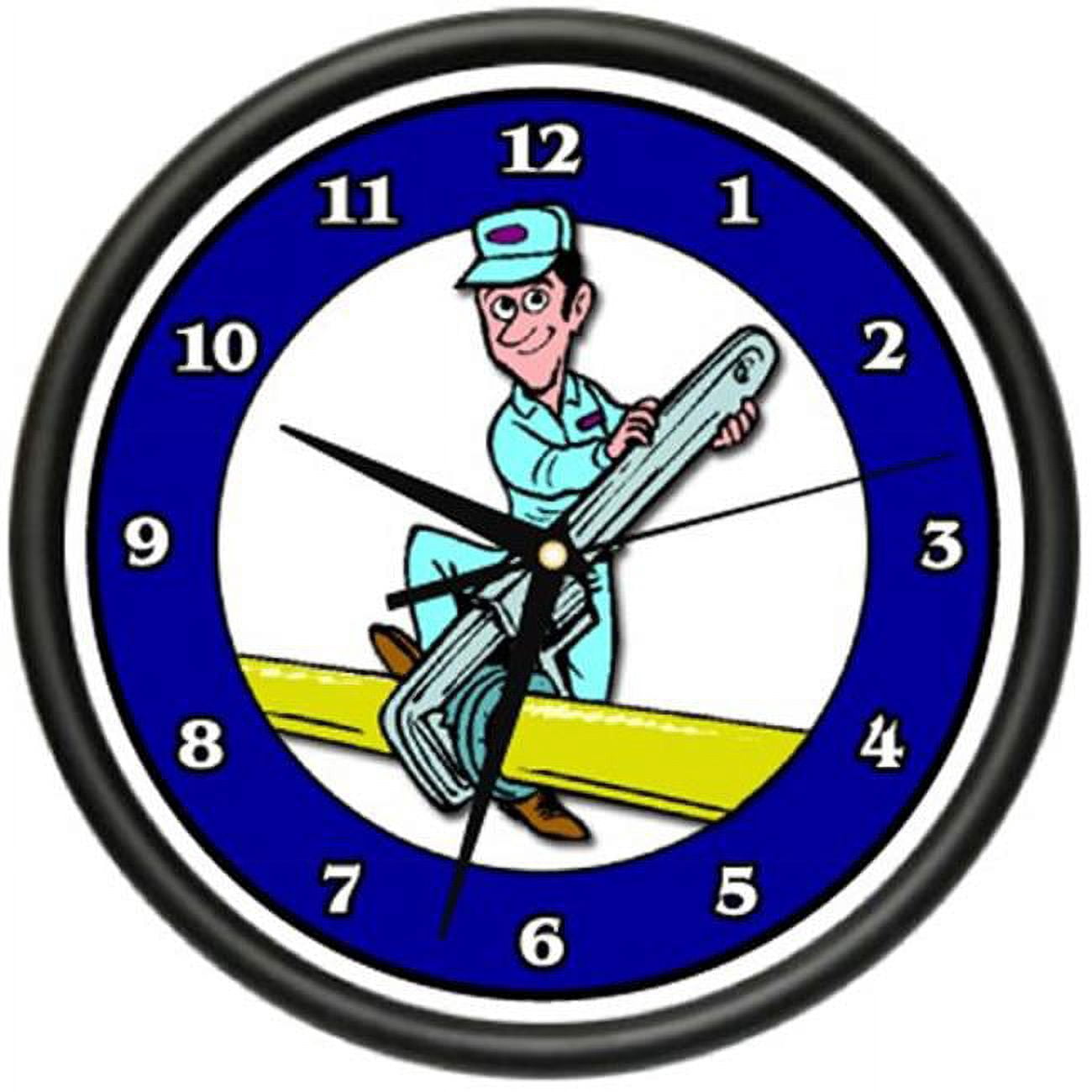 Pipefitter Clock PIPEFITTER Wall Clock plumber toilet pipes pvc tubes sink tubs gag gift ...