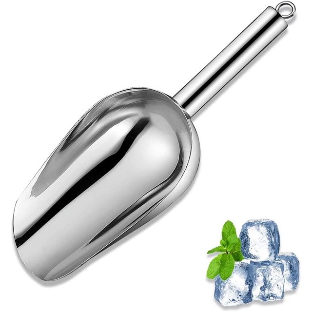 OLURRSIA Metal Ice Scoop 6 OzKitchen Ice Scooper for Ice Maker, Small