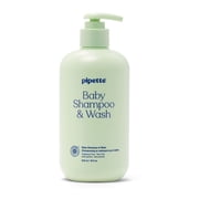 Pipette Baby Shampoo and Wash, Fragrance Free, Moisturizing & Hypoallergenic, 18 oz