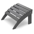thumbnail image 1 of Pipopa Folding Adirondack Ottoman,HDPE Outdoor Foot Rest,Patio Plastic Footstool for Adirondack Chairs,Grey, 1 of 6