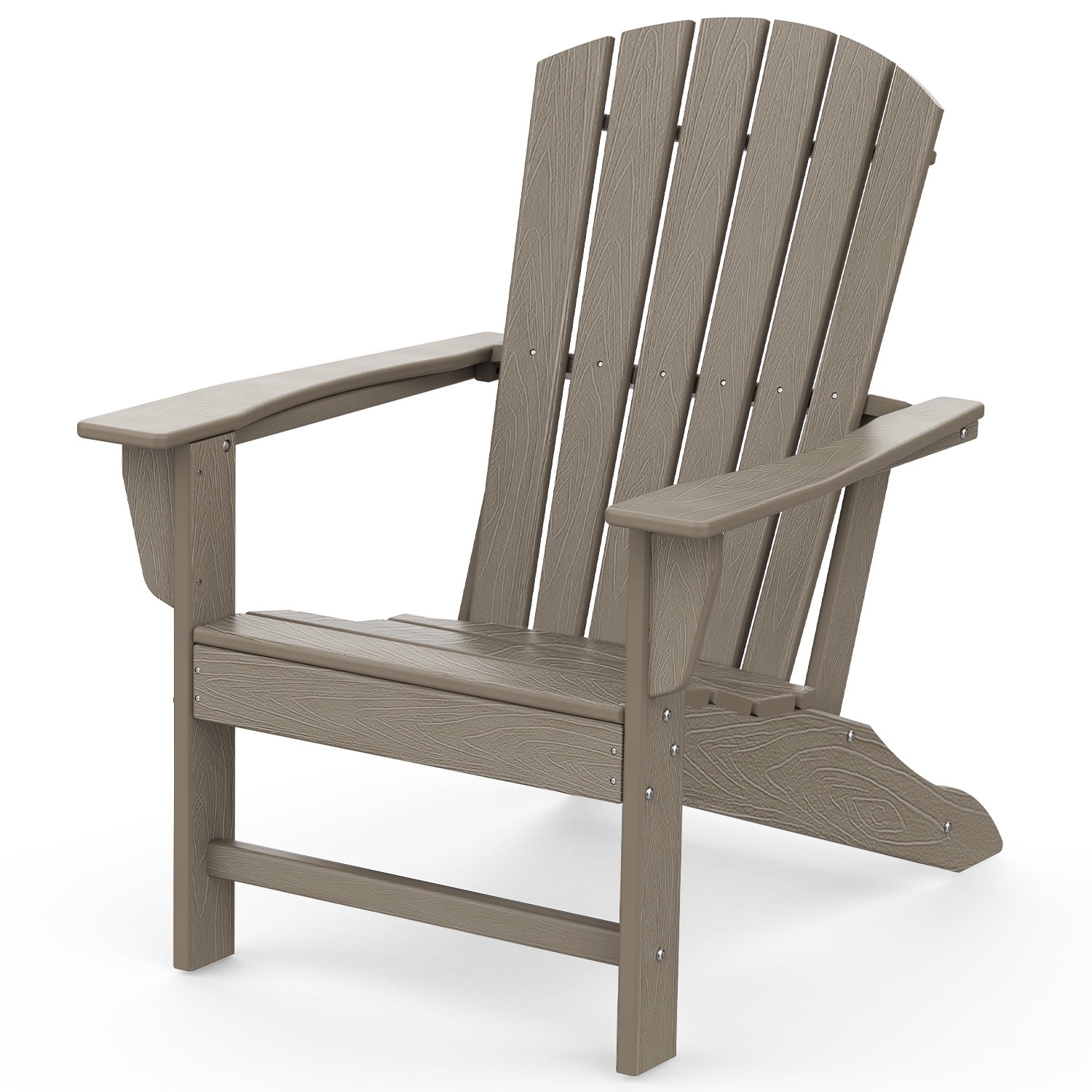 PIPOPA Outdoor Adirondack Chair, HDPE All Weather Patio Chair for Deck ...