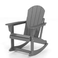 thumbnail image 1 of FODINGHILL Outdoor Rocking Chair，HDPE All Weather Adirondack Rocking Chair For Indoor，Balcony，Garden，Porch，Grey, 1 of 8
