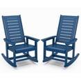 thumbnail image 1 of Pipopa Outdoor Rocking Chair Set of 2,HDPE All Weather Patio Rocker for Lawn,Porch,Garden,Blue, 1 of 9