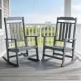 thumbnail image 1 of Pipopa Outdoor Rocking Chair Set of 2,HDPE All Weather Patio Rocker for Lawn,Porch,Garden,Grey, 1 of 8