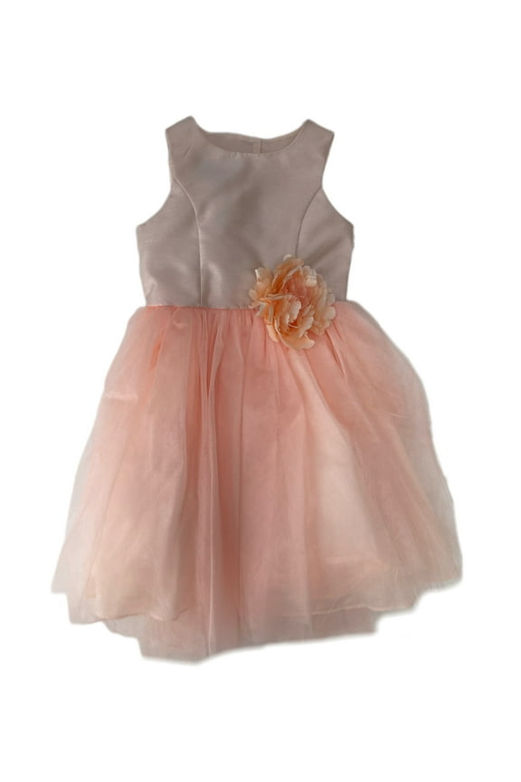 Disney Girl's Ballerina Corsage Dress, Blush, 3T