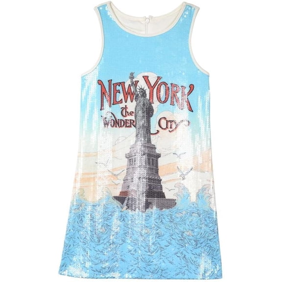 PIPPA & JULIE Yvonne New York Dress, Blue, 10