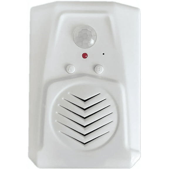 PIR Infrared Motion Sensor Activated Recordable Voice Audio Player Entrance Welcome Doorbell for Shop Store with USB Cable, Download MP3 Files Freely