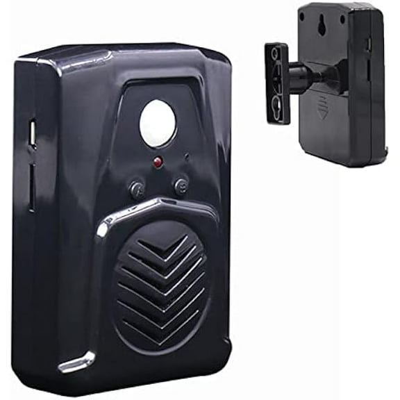 PIR Motion Sensor Activated Sound Player Speaker with USB Cable, Download Your own MP3 YJJSKEJIo Files to Play Speech, Music or Sound Effects (Black)
