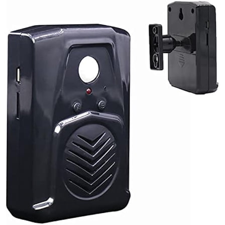 PIR Motion Sensor Activated Sound Player Speaker with USB Cable, Download Your own MP3 YJJSKEJIo Files to Play Speech, Music or Sound Effects (Black)