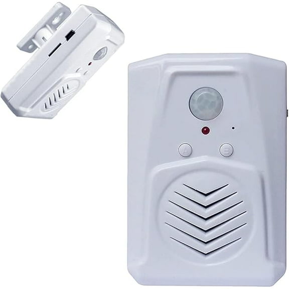 PIR Motion Sensor Activated Sound Player Speaker with USB Cable, Download Your own MP3 YJJSKEJIo Files to Play Speech, Music or Sound Effects (White)